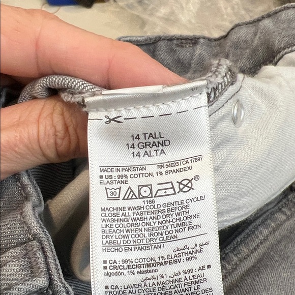 Old Navy Women's Gray Hi rise O.G. Loose jeans size 14 Tall. - Picture 9 of 10